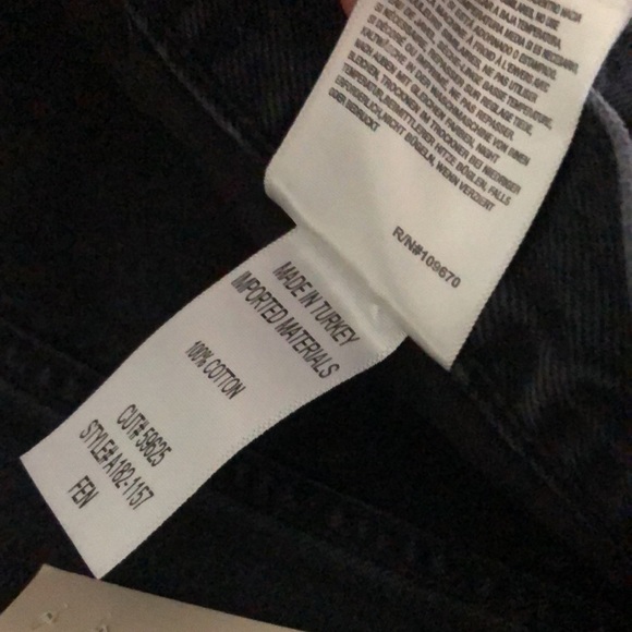 AGOLDE (34) Fen High Rise Relaxed Taper in Shambles Distressed - Picture 6 of 16